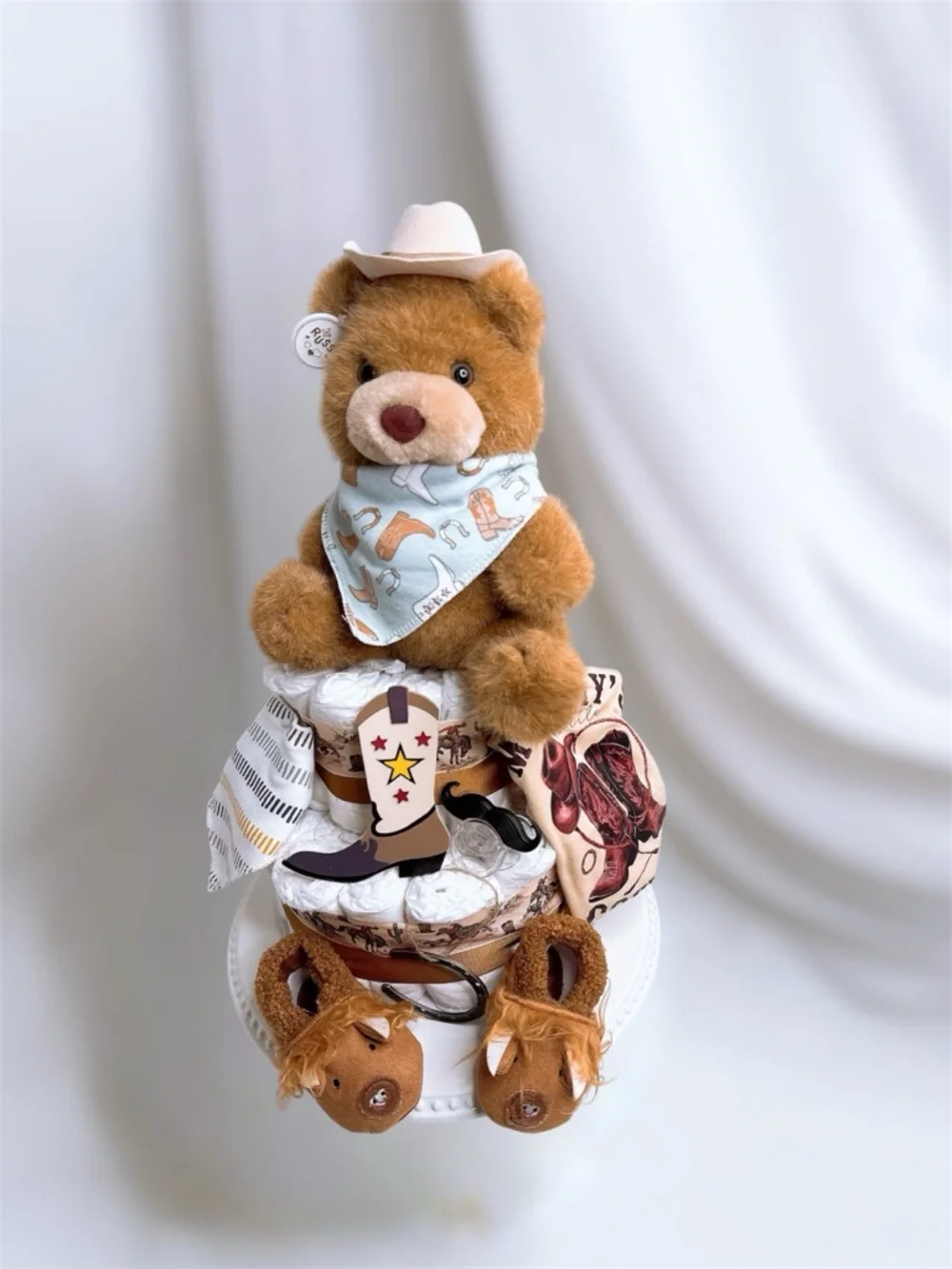Cowboy Diaper cake, Wild West Baby Shower Gift